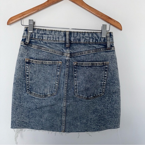 Wild Fable Distressed Blue Denim Mini Skirt - Picture 6 of 6